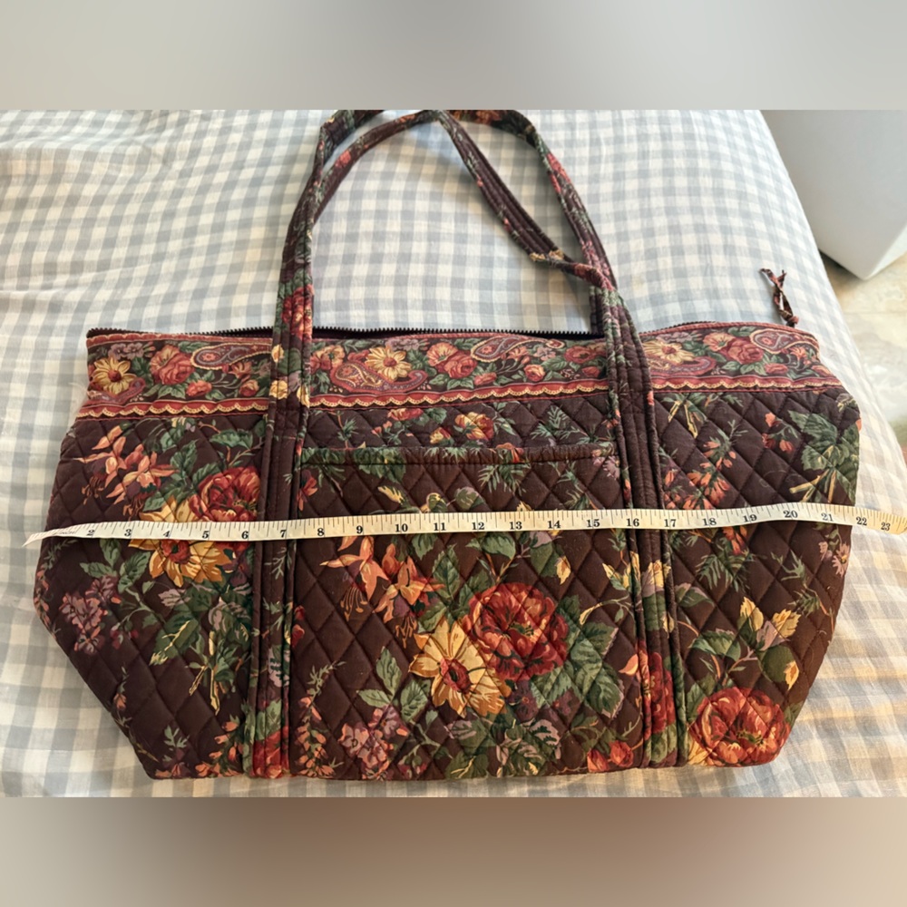 1993 Vintage Vera Bradley LARGE tote in pattern “Wildwood” Rare - Picture 2 of 14